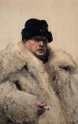 Self-portrait in a Wolfskin Anders Zorn